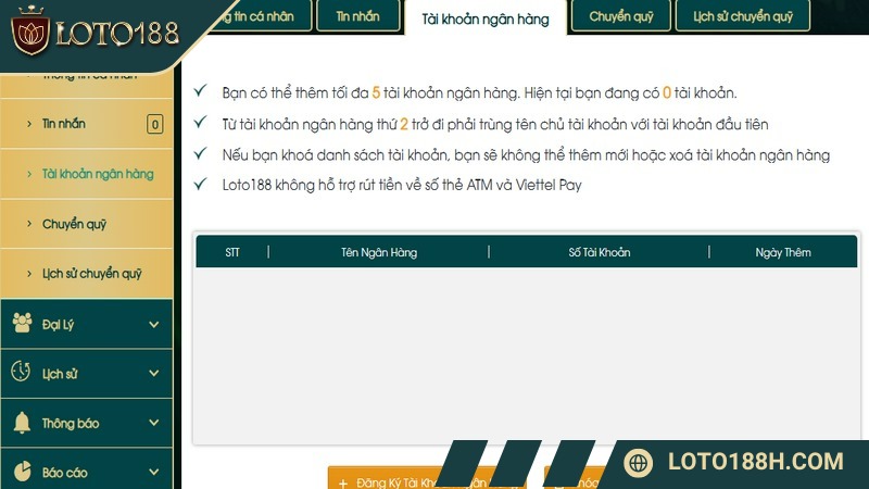 Rút tiền LOTO188 thông tin được rất nhiều game thủ quan tâm